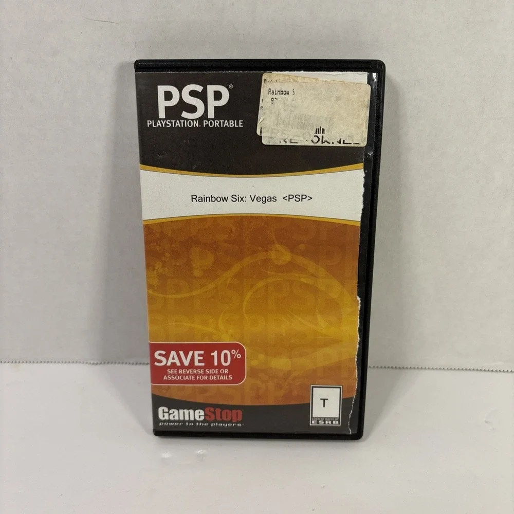 Tom Clancy's Rainbow Six Vegas Sony PSP UMD Video Game ULUS-10206 GameStop Case